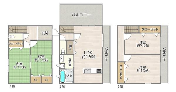 大阪市東淀川区大桐４丁目の中古一戸建