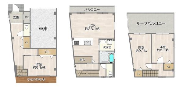 大阪市旭区清水３丁目の中古一戸建