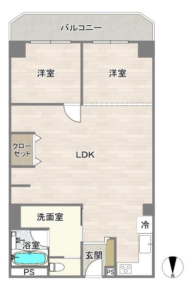 クローバーハイツ森小路２号棟
