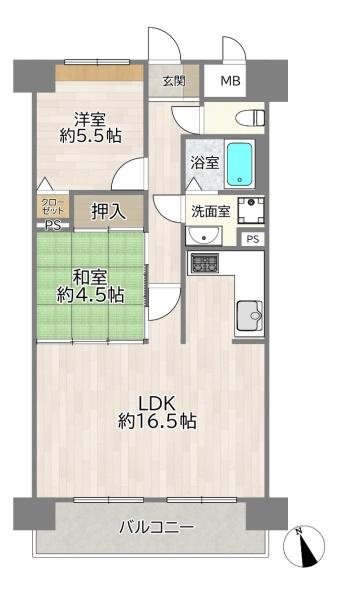 ベルデフラッツ新北野