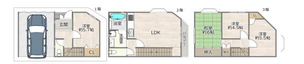 大阪市淀川区西三国１丁目の中古一戸建