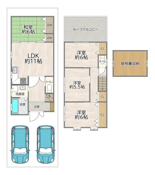 大阪市城東区東中浜７丁目の中古一戸建て