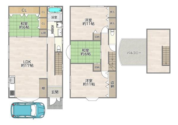 守口市梶町４丁目の中古一戸建