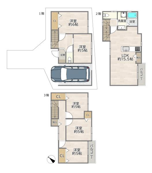 守口市梶町１丁目の中古一戸建