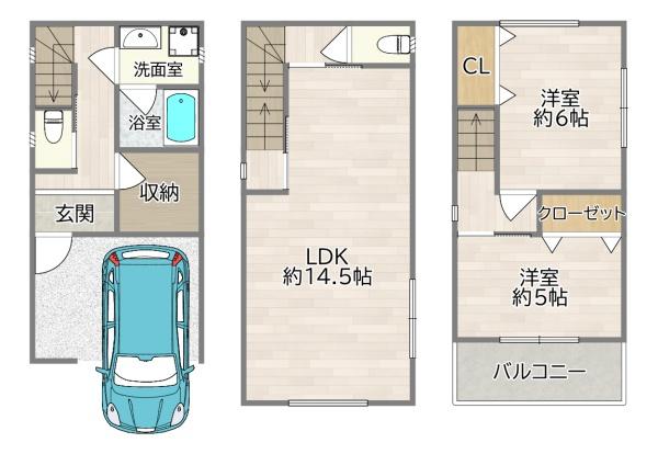 守口市佐太中町１丁目の新築一戸建