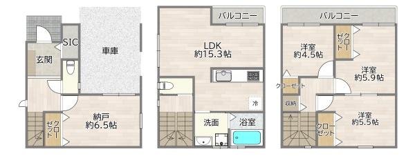 大阪市東淀川区豊里２丁目の中古一戸建