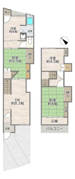 大阪市東淀川区菅原５丁目の中古一戸建