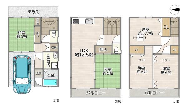守口市馬場町３丁目の中古一戸建