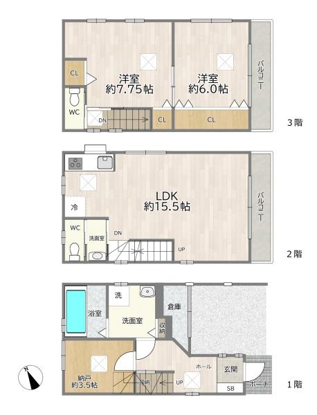 大阪市東淀川区豊新５丁目の中古一戸建