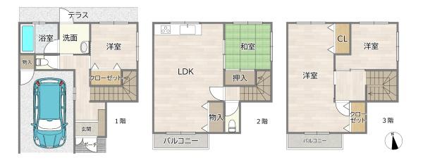 大阪市東淀川区東淡路４丁目の中古一戸建