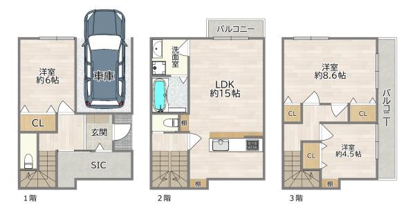 大阪市東淀川区柴島２丁目の新築一戸建