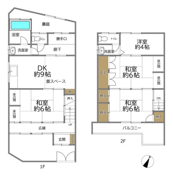 大阪市淀川区塚本４丁目の中古テラスハウス