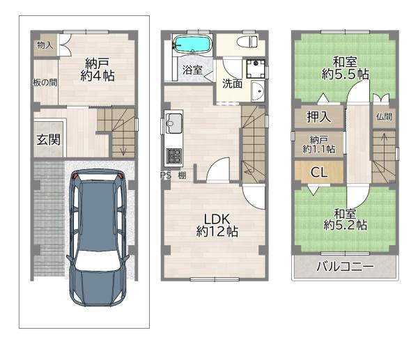 大阪市淀川区田川１丁目の中古一戸建