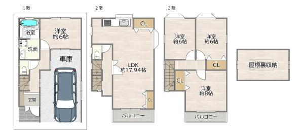 大阪市東淀川区大道南２丁目の中古一戸建