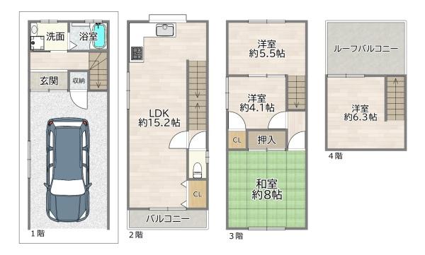 守口市八雲東町２丁目の中古一戸建