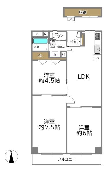 クローバーハイツ森小路三号棟