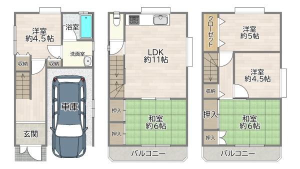 守口市大久保町５丁目の中古一戸建