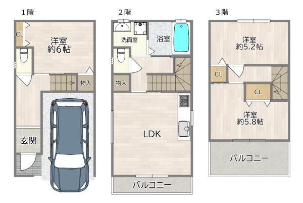 守口市藤田町４丁目の新築一戸建