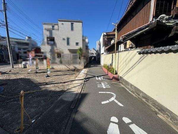 守口市大枝北町の土地(前面道路含む現地写真)