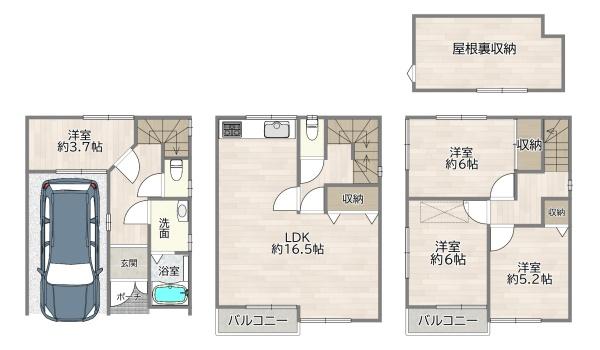守口市南寺方中通１丁目の中古一戸建