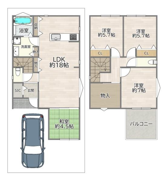 守口市八雲西町１丁目の中古一戸建
