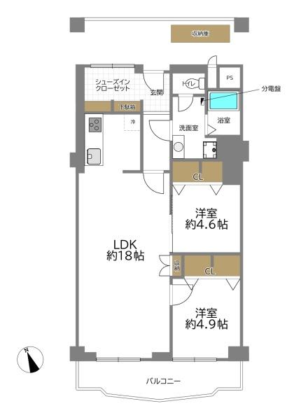 クローバーハイツ森小路二号棟