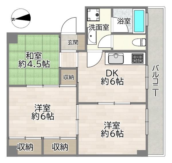 新北野第１コーポＡ棟
