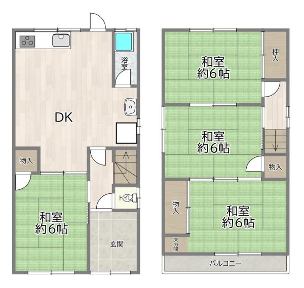 大阪市淀川区三津屋北２丁目の中古一戸建