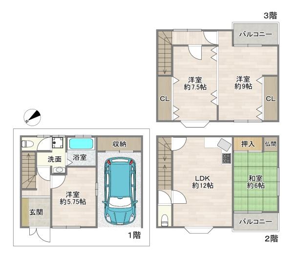 守口市南寺方東通１丁目の中古一戸建