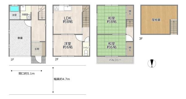 守口市金田町３丁目の中古一戸建