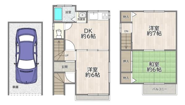 大阪市東淀川区大道南１丁目の中古一戸建
