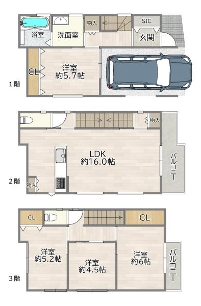 大阪市東淀川区北江口４丁目の中古一戸建