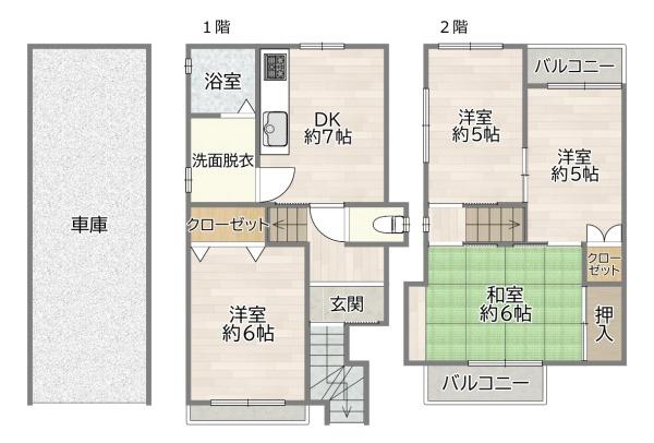 大阪市東淀川区井高野４丁目の中古一戸建て