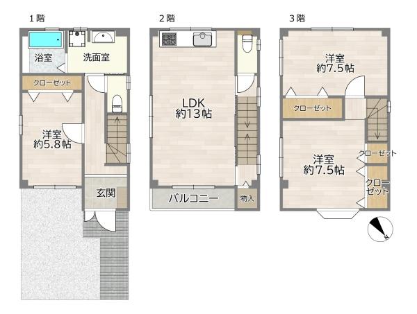 大阪市東淀川区東淡路５丁目の中古一戸建