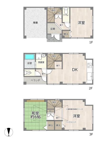 大阪市城東区東中浜６丁目の中古一戸建