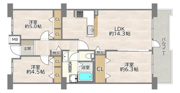 シティコート下新庄１号棟