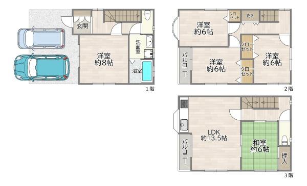 守口市藤田町２丁目の中古一戸建て