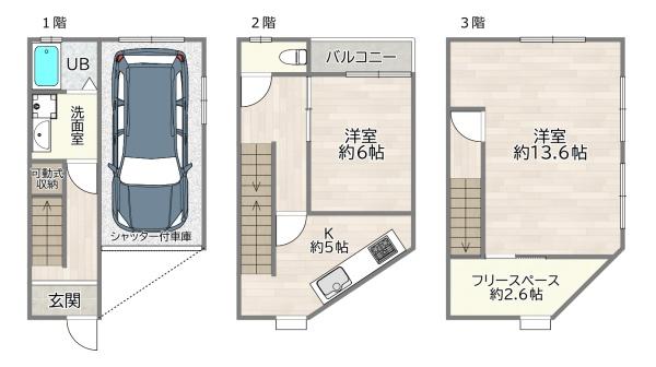 守口市寺方元町1丁目の中古一戸建