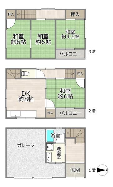 守口市大枝北町の中古一戸建