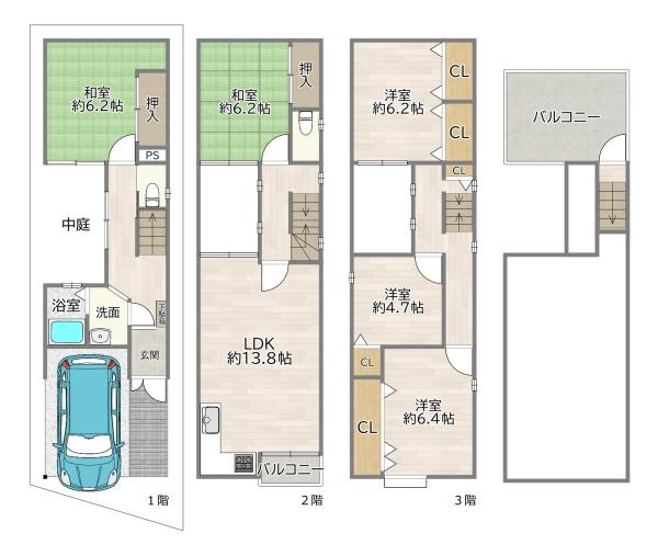 大阪市淀川区東三国2丁目の中古一戸建