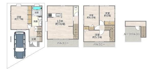 大阪市東淀川区豊里４丁目の中古一戸建て