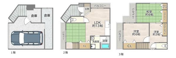 大阪市東淀川区柴島３丁目の中古一戸建て