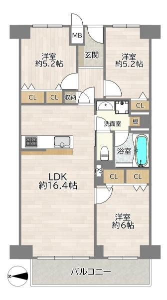 ファミールハイツ北大阪２号棟