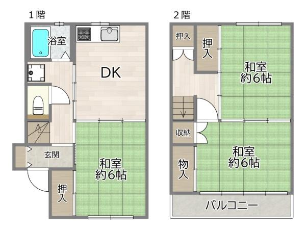 大阪市東淀川区下新庄4丁目の中古一戸建