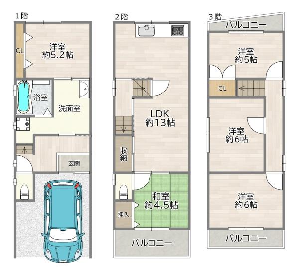 守口市大久保町1丁目の中古一戸建