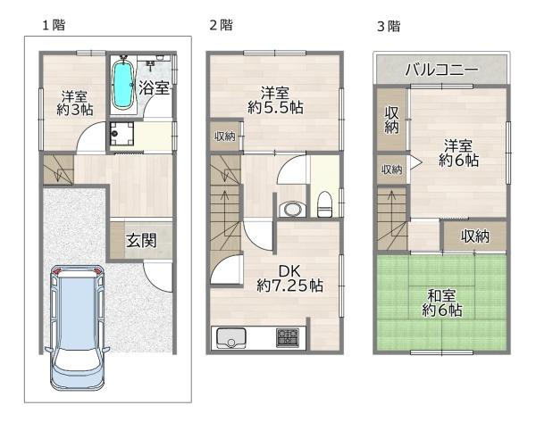 大阪市淀川区田川北1丁目の中古一戸建