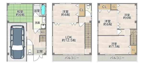 大阪市旭区新森６丁目の中古一戸建