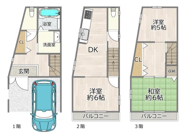 守口市滝井元町1丁目の中古一戸建
