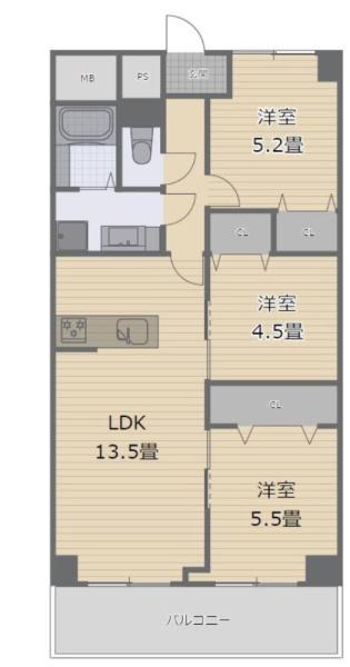 新北島コーポ３号棟