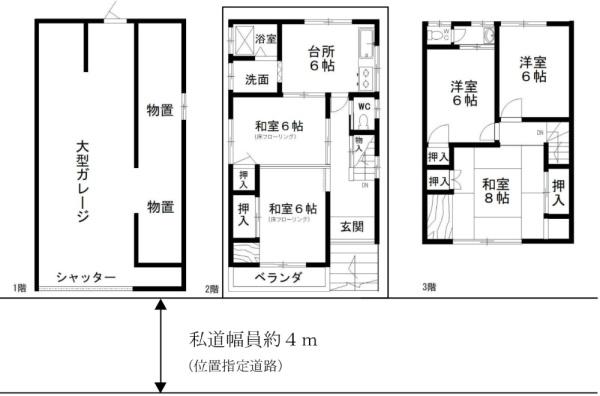 大阪市住之江区北加賀屋２丁目の中古一戸建